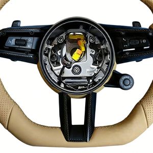 Volante de Cuero Personalizado y Mejorado para <span class=keywords><strong>Porsche</strong></span> Panamera, <span class=keywords><strong>Macan</strong></span>, Cayenne, Taycan, 911, 718, 997, 958, 981, 987 - Product Image 6