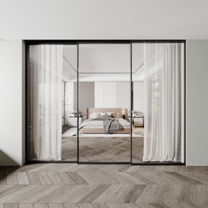 <span class=keywords><strong>Porte</strong></span> d'armoire <span class=keywords><strong>coulissante</strong></span> bidirectionnelle moderne Cadre <span class=keywords><strong>en</strong></span> aluminium Système de rail suspendu de sécurité <span class=keywords><strong>Porte</strong></span> intérieure <span class=keywords><strong>en</strong></span> <span class=keywords><strong>verre</strong></span> de poche pour une utilisation <span class=keywords><strong>en</strong></span> appartement - Product Image 1