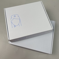 Boîte d'expédition en carton ondulé avec logo personnalisé, boîte cadeau pliable en papier, emballage pour produits de vente au détail
