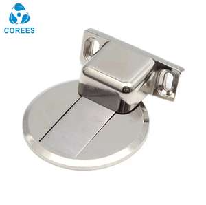 Butée <span class=keywords><strong>de</strong></span> <span class=keywords><strong>porte</strong></span> invisible à ventouse <span class=keywords><strong>au</strong></span> <span class=keywords><strong>sol</strong></span>, sans perçage, pour salle <span class=keywords><strong>de</strong></span> bain, résistance magnétique puissante anti-collision - Product Image 1