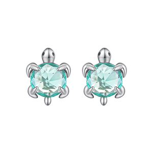 S925 Sterling Silver Mini Turtle Stud Earrings <strong>Marine</strong> Life Design Versatile Animal <strong>Jewelry</strong> for Women Wholesale - Product Image 3