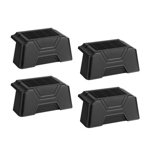 Lampes murales solaires d'extérieur pour marches, rampes, clôtures, lumière LED blanc chaud, étanches, pour jardin, patio, escalier - Product Image 3