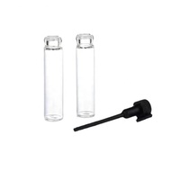 Grosir kosong 0.5ml 1ml 2ml 3ml 5ml tabung kaca kecil tabung uji parfum sampel botol kaca