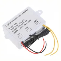 XH-W1411 W88 Termostat Pengontrol Suhu Digital LED 12V/220V 10A Saklar Termometer Pengatur Suhu Cerdas W1411