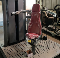 Machine à presser les épaules assise à charge libre pour l'entraînement des muscles du dos, des bras et des déliquoïdes - Équipement de gym commercial durable et sûr