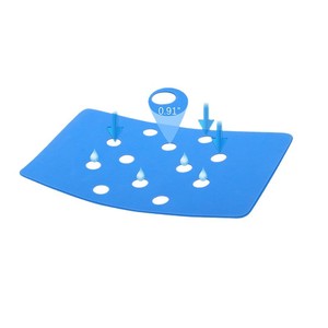 Coussin de siège Eva 35x24x0,4 cm bleu royal antidérapant pour chaise de douche, accessoire de salle de bain - Product Image 2