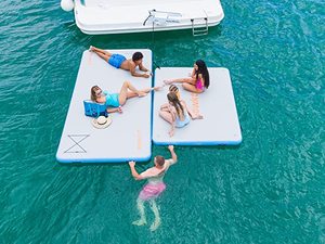 Plataforma Flotante inflable <span class=keywords><strong>de</strong></span> <span class=keywords><strong>agua</strong></span>, nuevo diseño, Isla <span class=keywords><strong>de</strong></span> natación, gran oferta, pontón - Product Image 3
