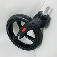Roulettes universelles en plastique de 8 pouces avec amortisseur pour déambulateur