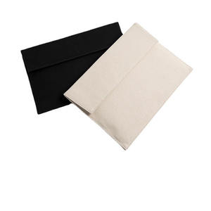 Плотный хлопковый конверт из натурального муслина, сумка для блокнота, нижнего белья, тканевая упаковка, Холщовый конверт для одежды, пылесборники с логотипом - Product Image 4
