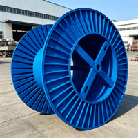 Bobine en acier ondulé pour machine à câbles, conception à nervures radiales, fonctionnement équilibré, faible vibration, taille personnalisée, directement de l'usine