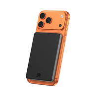 Banque d'alimentation sans fil magnétique en alliage d'aluminium ultra-mince portable 5000mAh Qi2 15W avec 20W Type-C
