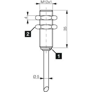ผลิตภัณฑ์ใหม่ DCCK12M04BNOLK เซ็นเซอร์ตรวจจับระยะใกล้แบบเหนี่ยวนำ ชนิดป้องกัน IP 67 ได้รับการรับรองมาตรฐาน CE - Product Image 2