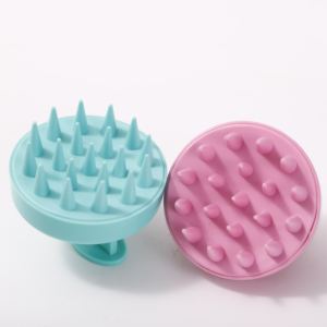 Pettine per Lavaggio Capelli da Uomo, Prezzo Negoziabile, Forma Ovale Personalizzabile, Impermeabile, Materiale TPR, Spazzola Massaggiante per Doccia - Product Image 4