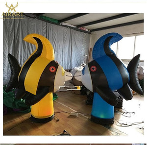 บอลลูนปลาคาร์พสีแดงขนาดใหญ่พิเศษแบบเป่าลมสำหรับตกแต่งเทศกาลตรุษจีน - Product Image 3