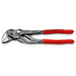 Alicates de Presión Knipex 86 01 180, Acero al Cromo Vanadio, Grado Industrial, Garantía de 3 Años, Hecho en Alemania, Cap Sw40 1.1 1.5 Pulgadas - Product Image 1