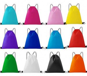 Mochilas Deportivas con Cordón y Logotipo Personalizado, Bolsa de Almacenamiento Publicitaria de Botsuana, Impresión a Color al por Mayor, Bolsa de Hombro para Estudiantes, Promoción - Product Image 3