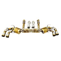 Échappement complet SDO de luxe en titane doré brûlé pour Chevrolet Corvette C8 Stingray Z51 6.2L 2020-2026 avec downpipe droit