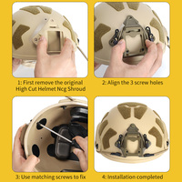 Support de casque tactique en aluminium SIVI, montage NVG, bungee modulaire, pour caméra sportive factice NVG, accessoires de casque