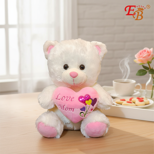 Ours blanc et rose de 20 pouces pour la fête des mères, 18 pièces/CS, articles de fête, modèle 82762 - Product Image 3