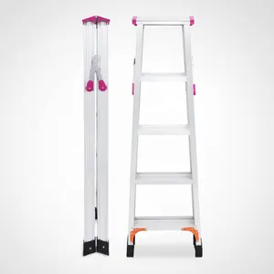 Wholesale Household Aluminum Alloy Miter Ladder Double Side Widening Thickening Engineering Ladder Folding Ladder