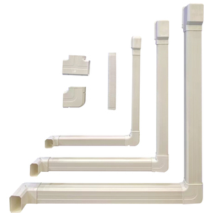 LX Conduit décoratif en PVC pour climatiseur, tube en cuivre, le plus vendu, pour usage domestique, gaines droites en PVC, <span class=keywords><strong>cache</strong></span>-tuyaux décoratif - Product Image 2