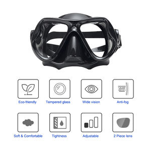 Conjunto de esnórquel para niños y jóvenes, equipo de buceo con cristal recubierto antivaho con boquilla de silicona - Product Image 2