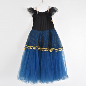 Jupe de danse en <span class=keywords><strong>tulle</strong></span> de velours bleu marine pour femmes robe <span class=keywords><strong>Tutu</strong></span> de ballet long élégant pour enfants attrayant pour les enfants - Product Image 2