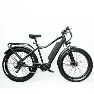 Электрический горный велосипед, 26 дюймов, 4,0 дюйма, шина для снега 8Fun, средний мотор M600, 500 Вт, батарея 17 а/ч, 50 км/ч
