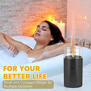 Điều khiển từ xa thay đổi màu sắc ánh nến LED ánh sáng Nhà Nước Hoa khuếch tán Máy USB làm mát không khí độ ẩm khuếch tán hương thơm - Product Image 3