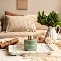 Ensemble diffuseur de parfum de luxe, huile essentielle liquide |   Parfum d'ambiance longue durée sans BPA ni alcool 140 ml Étiquette personnalisée disponible