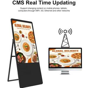 Pantalla Digital Portátil <span class=keywords><strong>de</strong></span> 43 Pulgadas, Reproductor <span class=keywords><strong>de</strong></span> Publicidad Interior, Tipo A, Táctil Inteligente, Android/Windows, Cartel Digital LCD - Product Image 3