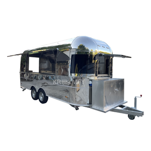 Chariot de vente ambulante économique en acier inoxydable pour Nouvelle-Zélande, remorque à churros mobile pour l'Espagne, camion de bubble tea, fourgon de vente de nourriture - Product Image 6