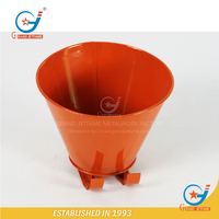 Pot de fleurs en métal avec revêtement en poudre pour la décoration du jardin