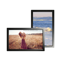 Pemutar Video iklan LCD ukuran besar, dudukan dinding LCD 18.5 inci, pemutar Video Digital dengan Input SD USB