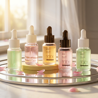 Bouteille compte-gouttes en plastique PETG de 10 ml avec impression de logo, sérigraphiée, avec bouchon inviolable pour huile essentielle, lotion, crème pour le visage