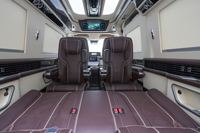 Kit de mise à niveau intérieur en cuir et aluminium de luxe pour Mercedes-Benz (W639/W638/V260) avec sièges à levage vertical (couleurs personnalisables)