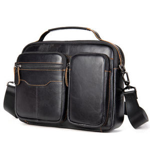 New Arrival Genuine Leather Large Capacity Business <b>Briefcase</b> Business Trip Computer Tote Bag Cowhide Casual Men's Handbag - Product Image 3