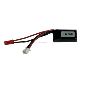 Oplaadbare 7.4V 200mAh 2S batterij met hoge energiedichtheid, lichtgewicht voor RC-modellen en doe-het-zelf elektronica - Product Image 5