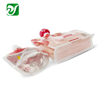 Sacs à boisson sans BPA, debout, transparents, imprimés, pour jus, avec bec verseur, pochettes liquides
