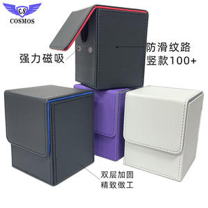 Porte-cartes et étui magnétique vertical en cuir PU à motif écossais pour Magic Gathering, Pokémon, <span class=keywords><strong>Yu</strong></span>-<span class=keywords><strong>Gi</strong></span>-<span class=keywords><strong>Oh</strong></span> – Produit transfrontalier très vendu - Product Image 2