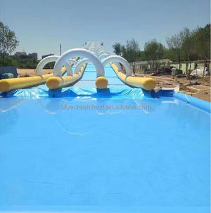 زحليقة قابلة للنفخ, زحليقة مائية قابلة للنفخ طراز PVC1000ft للأطفال والكبار - Product Image 4