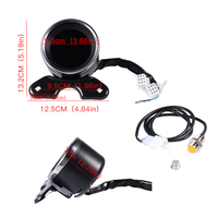 RTS Speedometer Sepeda Motor, Alat Ukur Level Oli Universal Multifungsi dengan Tampilan Instrumen Sepeda Motor