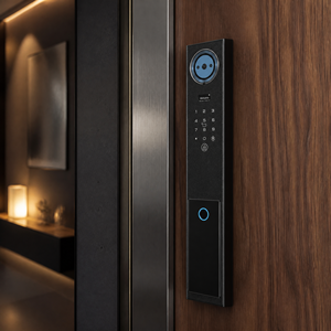 Home Security Digital Smart Wood <strong>Door</strong> Lock 3D Face Recognition High-Speed Low-False Built-in <strong>Camera</strong> Night Vision Tuya App Cloud - Product Image 4