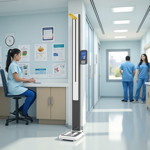 HW-S7 Bán Buôn Giá Tốt 200Kg <span class=keywords><strong>BMI</strong></span> Chiều Cao Và Trọng Lượng Kỹ Thuật Số Quy Mô Nâng Chiều Cao Trọng Lượng Máy - Product Image 4