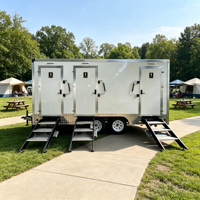 Kiosque de toilettes portables modernes, compacts, faciles à installer, sans odeur, certifiés SGS, pour parcs publics et centres commerciaux, en vente