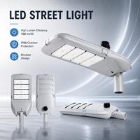 Lampadaire LED modulaire en alliage d'aluminium à haute efficacité 60W-360W AC IP66 Étanche Éclairage routier extérieur 160lm/W