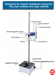 Máquina de Prueba de Impacto por Caída de Dardos ISO 7756 ASTM D4272 ASTM D1709 para Materiales de Embalaje de Películas Plásticas - Product Image 2