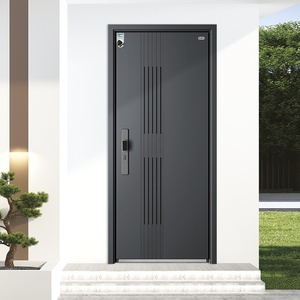 Porte d'entrée en acier de sécurité, style européen, <span class=keywords><strong>meilleur</strong></span> prix, porte principale extérieure, autres portes avec serrure intelligente - Product Image 1