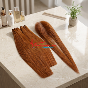 Précommande de mèches de cheveux humains vietnamiens couleur SDD, extensions de cheveux Remy, prix de gros, haute qualité - Product Image 4