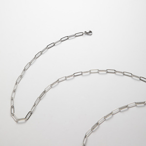 Thời Trang Không Thấm Nước Đồ Trang Sức Thép Không Gỉ Giấy Clip Liên Kết Chuỗi Vòng Cổ 18K Mạ Vàng Punk Chuỗi Choker Vòng Cổ Yf2449 - Product Image 3